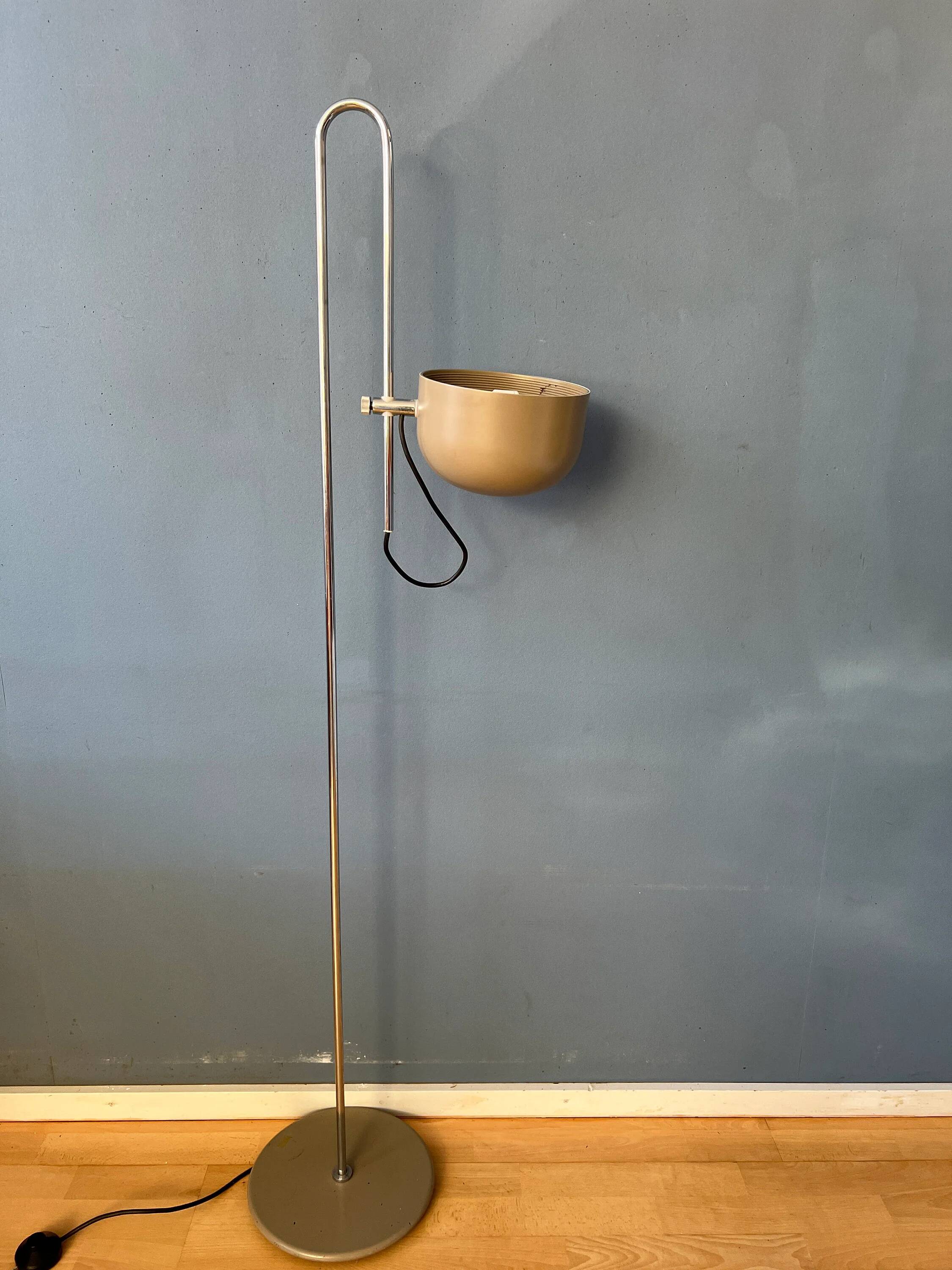 Beige adjustable vintage floor lamp Anvia