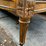19th-century floral velvet bench