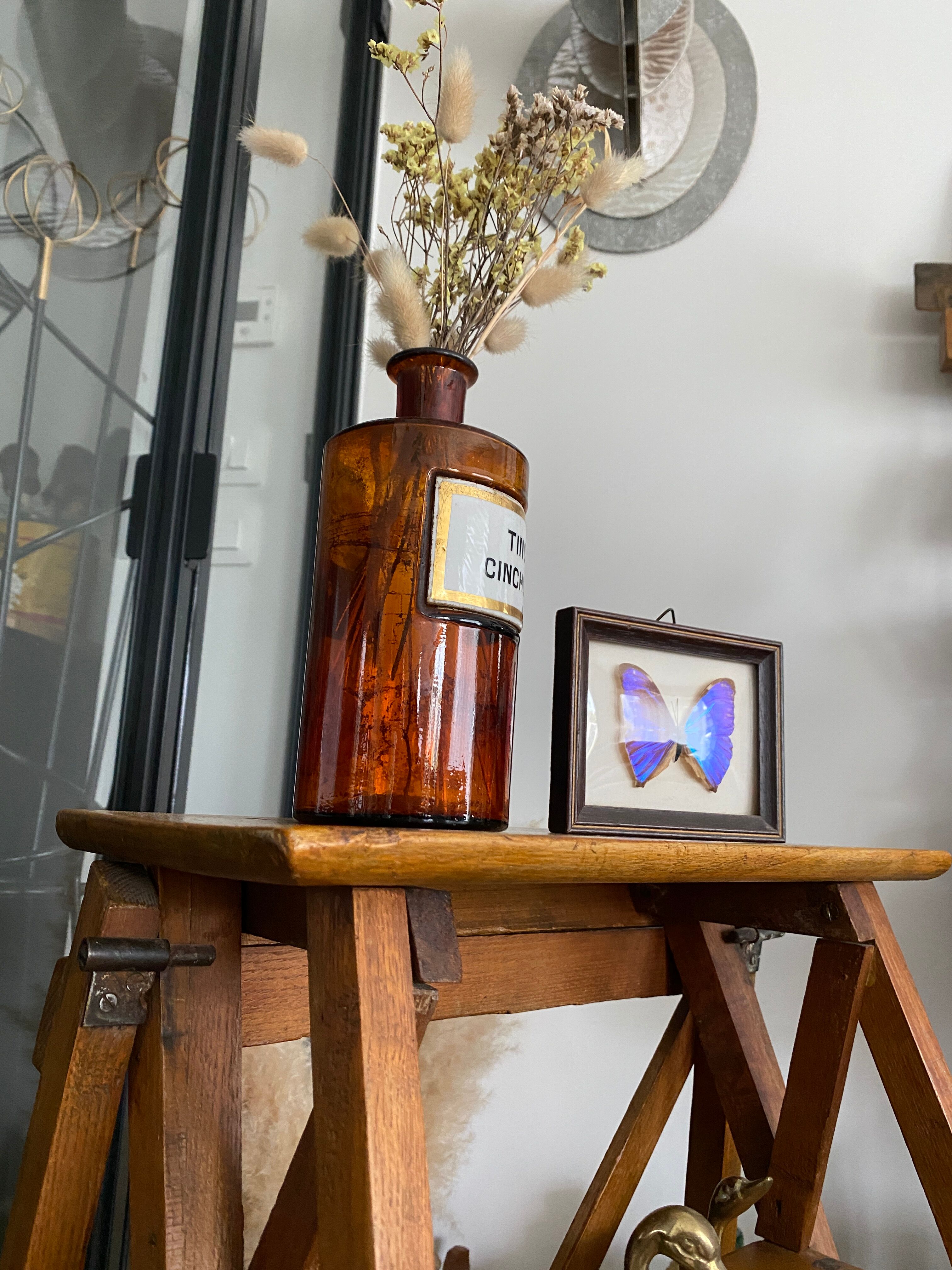 Vintage wooden stepladder