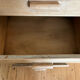 Vintage 5-drawer chest of drawers in waxed solid pine.