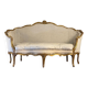 Banquette corbeille Louis XV en bois sculpté doré, XVIIIème siècle