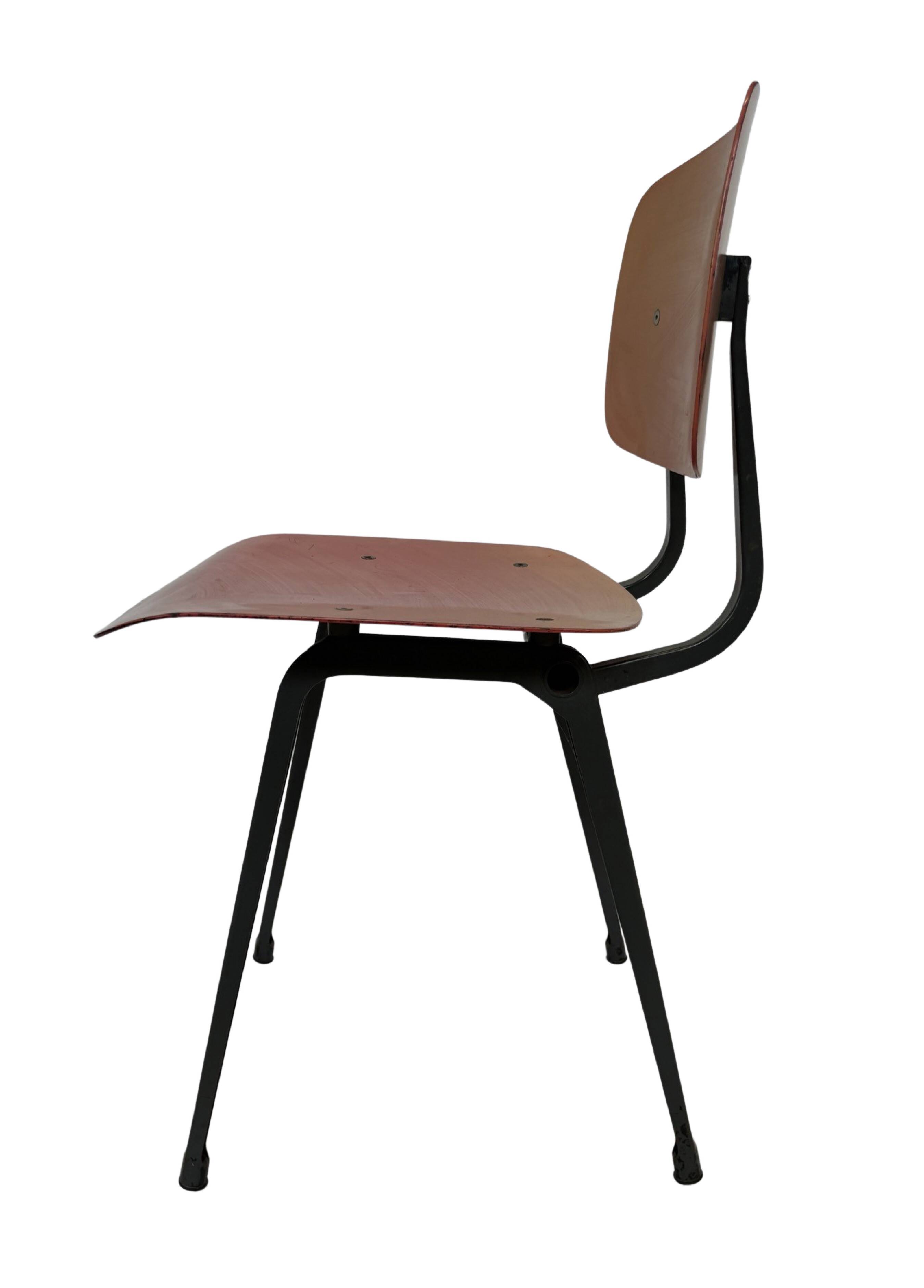 Vintage set of 4x Friso Kramer Revolt chairs Ahrend de Cirkel dutch design