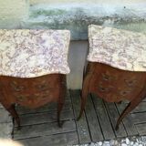 Pair of Louis XV bedside numbered