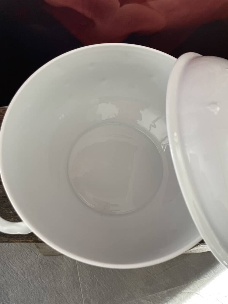 Lily of the Valley white soup tureen Lalique