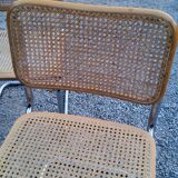 Set of 4 chairs cesca B32 Marcel Breuer Italian edition 1970