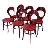 Set 6 chaises bistrot Baumann modèle Mouette
