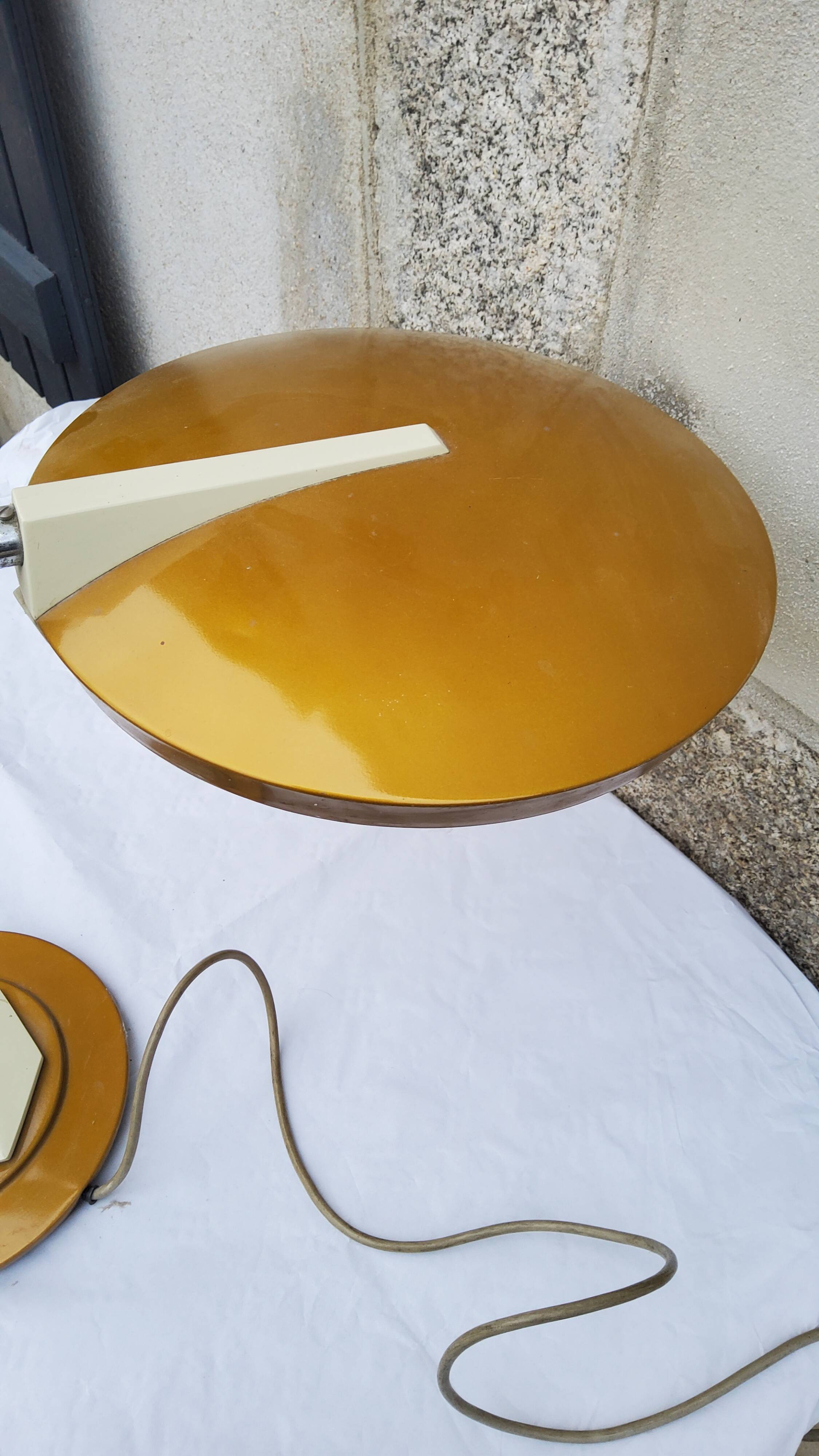 Fase boomerang desk lamp of the 70s