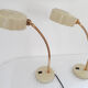 Paire de lampes de bureau vintage années 40 60