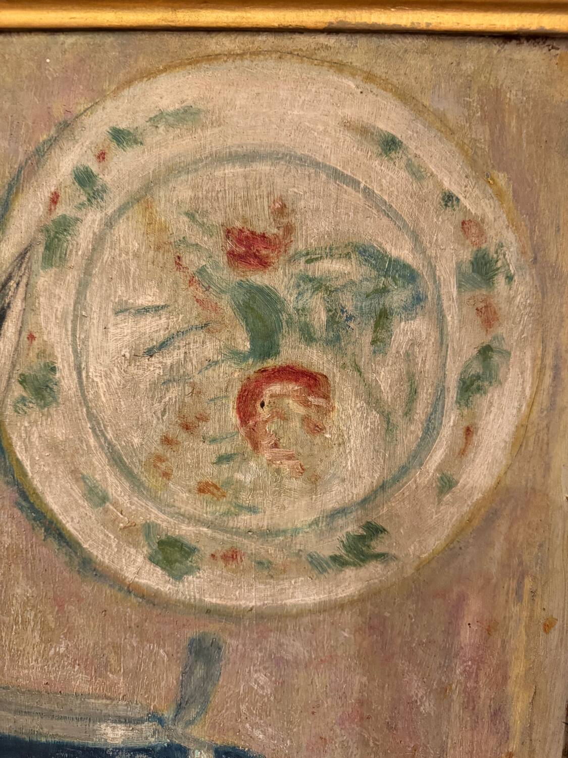 Still life with fruits, flowers and pheasant signed 20th century