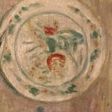 Still life with fruits, flowers and pheasant signed 20th century