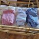 Old bamboo cradle basket