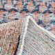 Tapis bleu marine persan, 365x77cm
