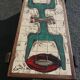 Coffee table ceramic and mahogany by Dan in Vallauris to 1950/60