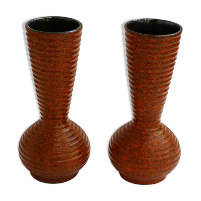 Paire de vases mats West Germany
