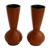 Pair of West Germany matte vases