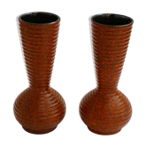 Pair of West Germany matte vases