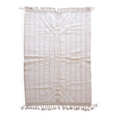 Tapis Blanc Beni Ouarain - 253 x 153 cm