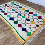 Tapis berbère marocain artisanal fait main 254 X 152 CM