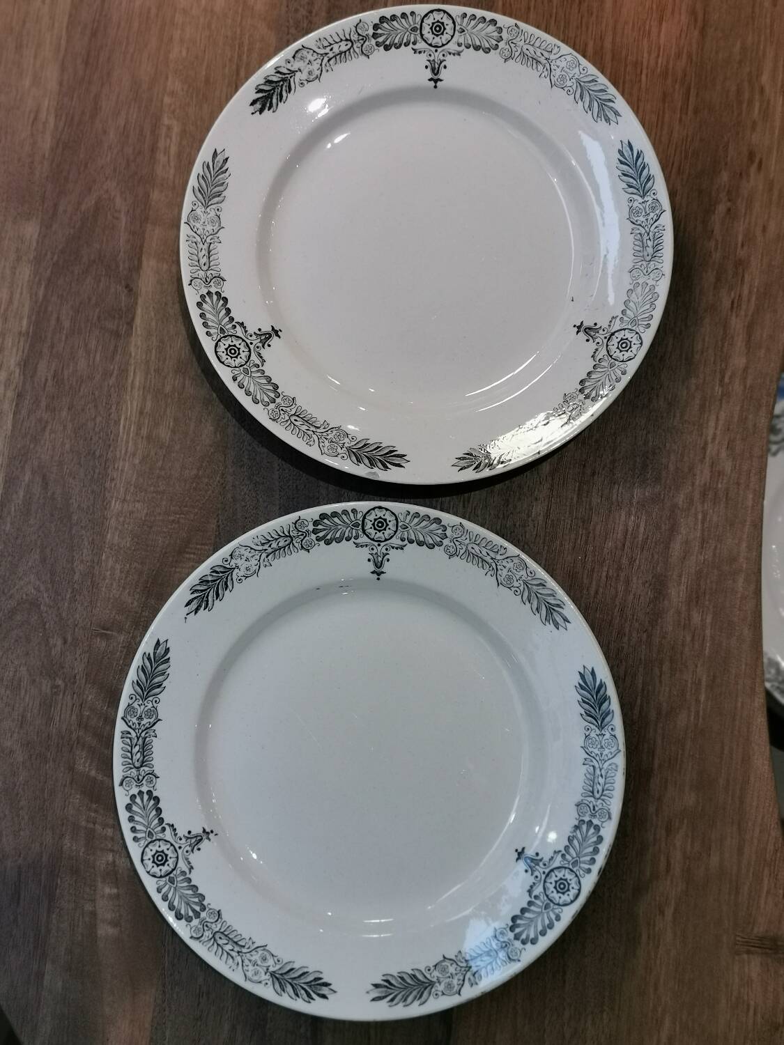 6 Longchamp "Yvonne" flat plates