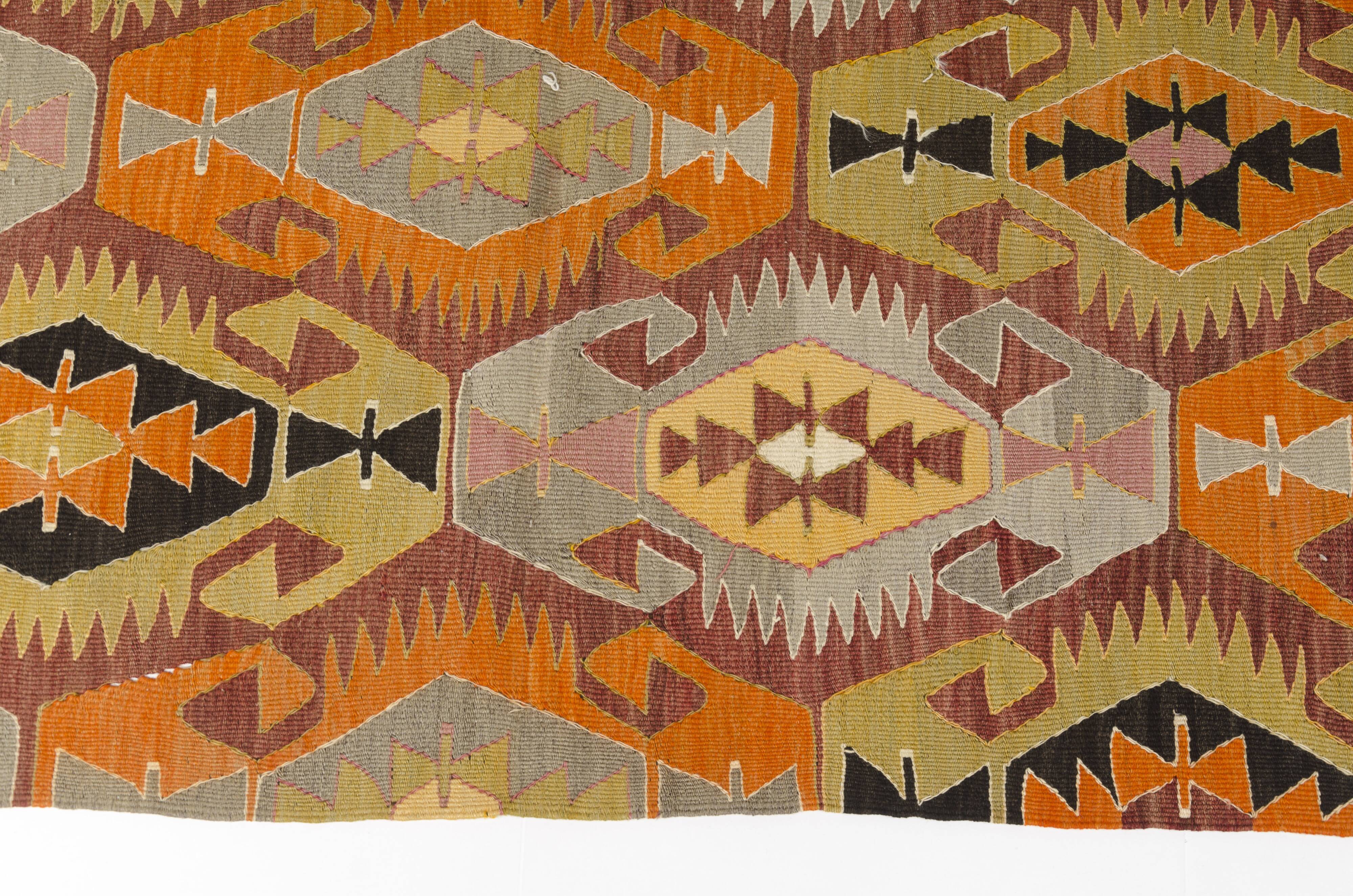 Vintage Anatolian Wool Kilim Rug sku132