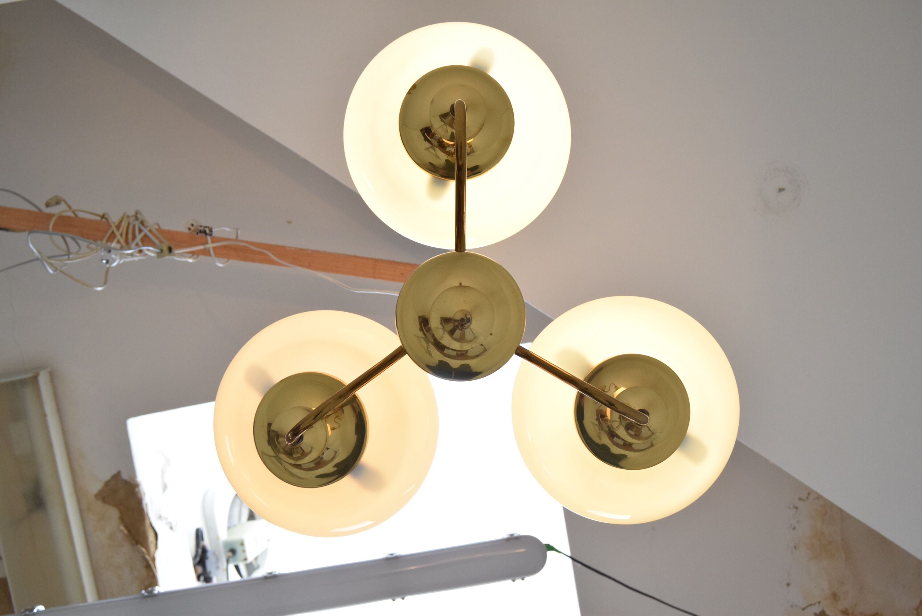 Mid-century chandelier, Czechoslovakia, 1970s