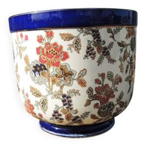 Ancien cache-pot en céramique - sarreguemines