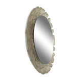 Hillebrand vintage Lucite wall mirror with backlight , 1970's , Germany