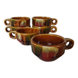 6 bistro coffee cups