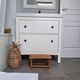 Marche pied en bois vintage