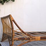 Vintage rattan bed