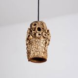 Sculptural ceramic pendant lamps by Bodil Marie Nielsen