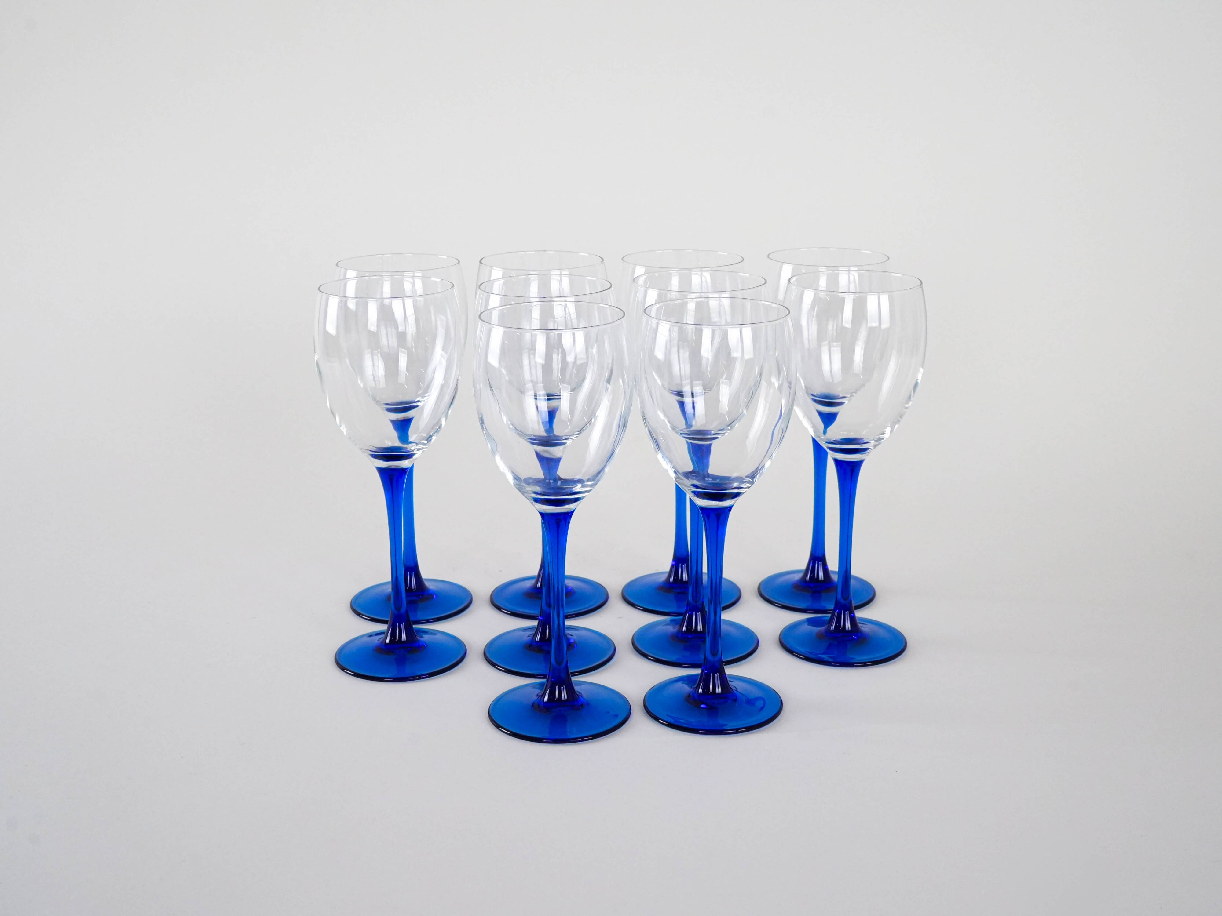 Set of wine glasses, Danish design, 1970s, manufactured in Denmark