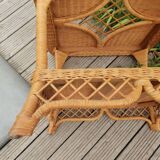 Rattan coffee table 1980