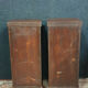 Pair of ceremonial furniture at pedestal support height functions as libraries