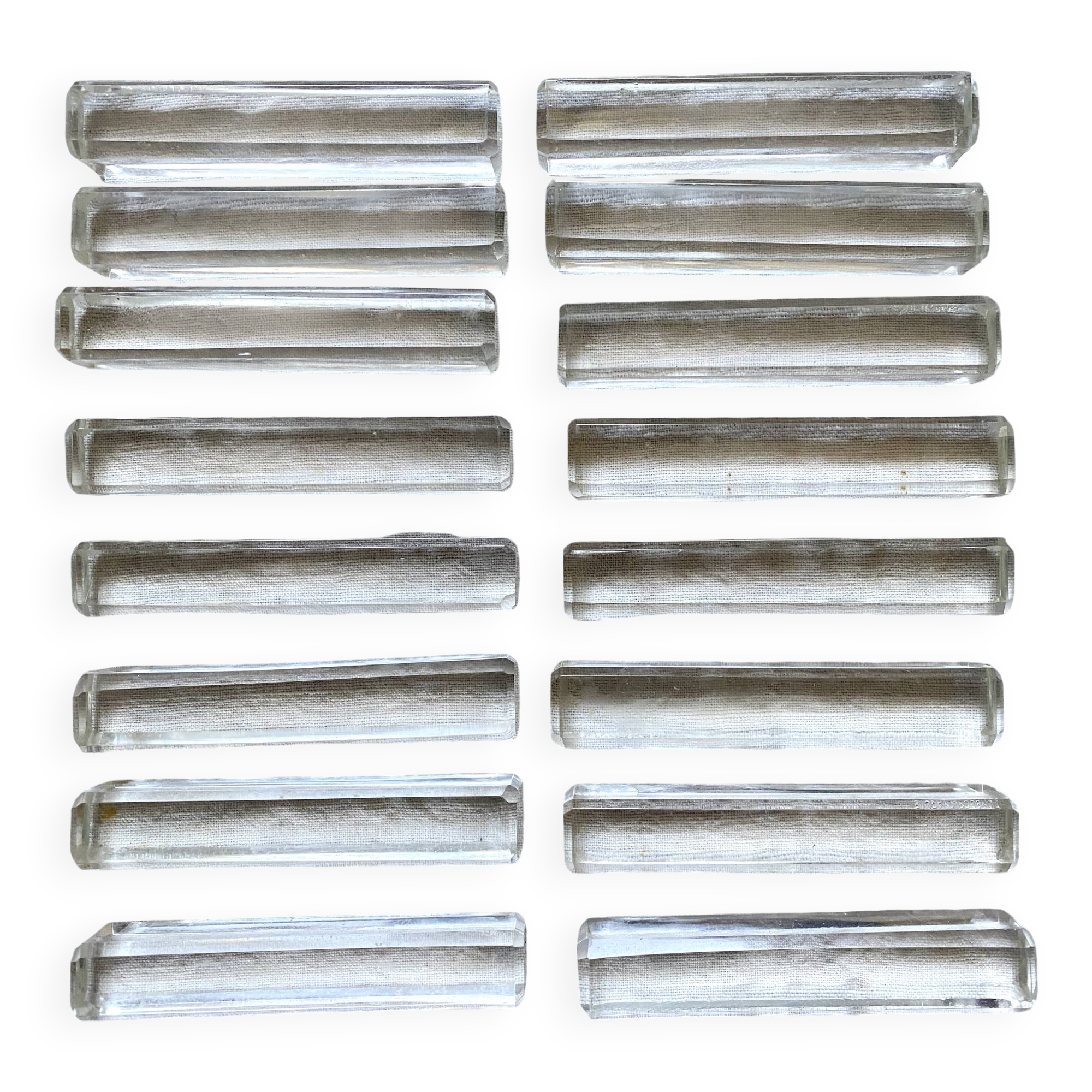 Antique glass knife holders