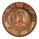 Vintage Mexican Hand Painted Terracotta Wall Plate - Amado Galvan - 1970s