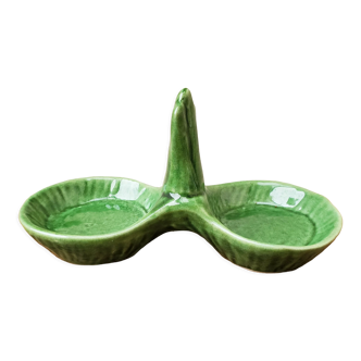 Green ceramic pepper shaker