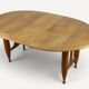 Extendable dining table in oak by Guillerme and Chambron - 1960s