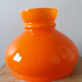 Abat-jour globe opaline orange