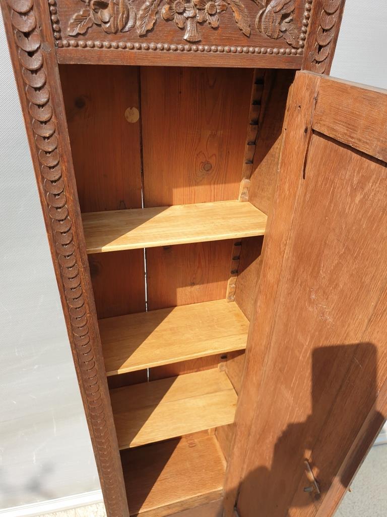 Nineteenth century clock library trapeze shape