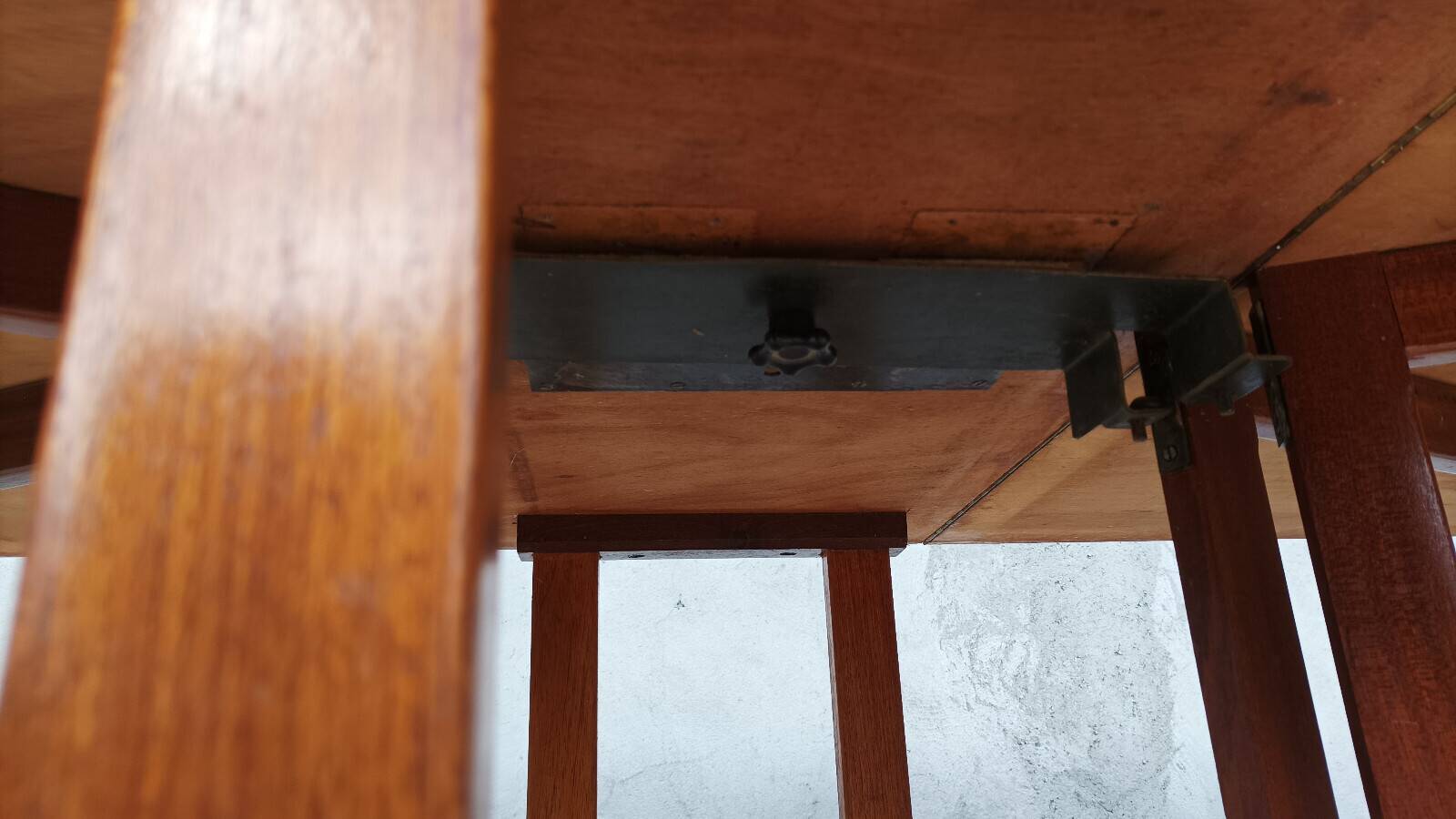 Folding table in beech from 1950