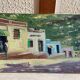 Vintage Sahara Village Painting