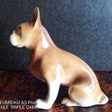Royal dux - porcelain dog - h 11.5 cm - pink triangle mark