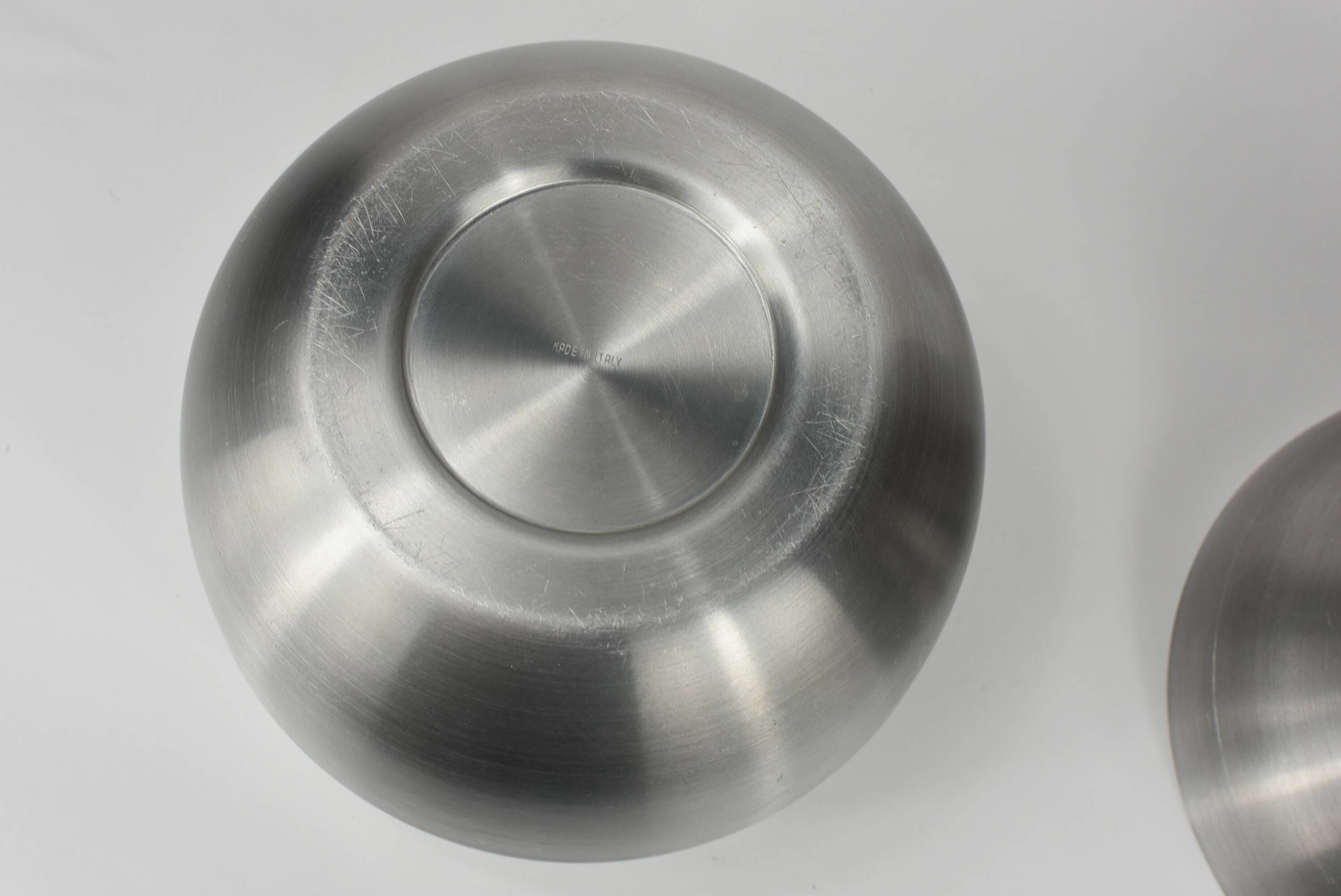 Pear-shaped ice bucket.