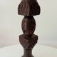 Cendrier sur pied vintage en bois sculpté