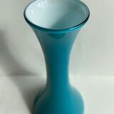 Blue opaline vase
