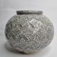 Vase boule art déco en fonte émaillée 1930