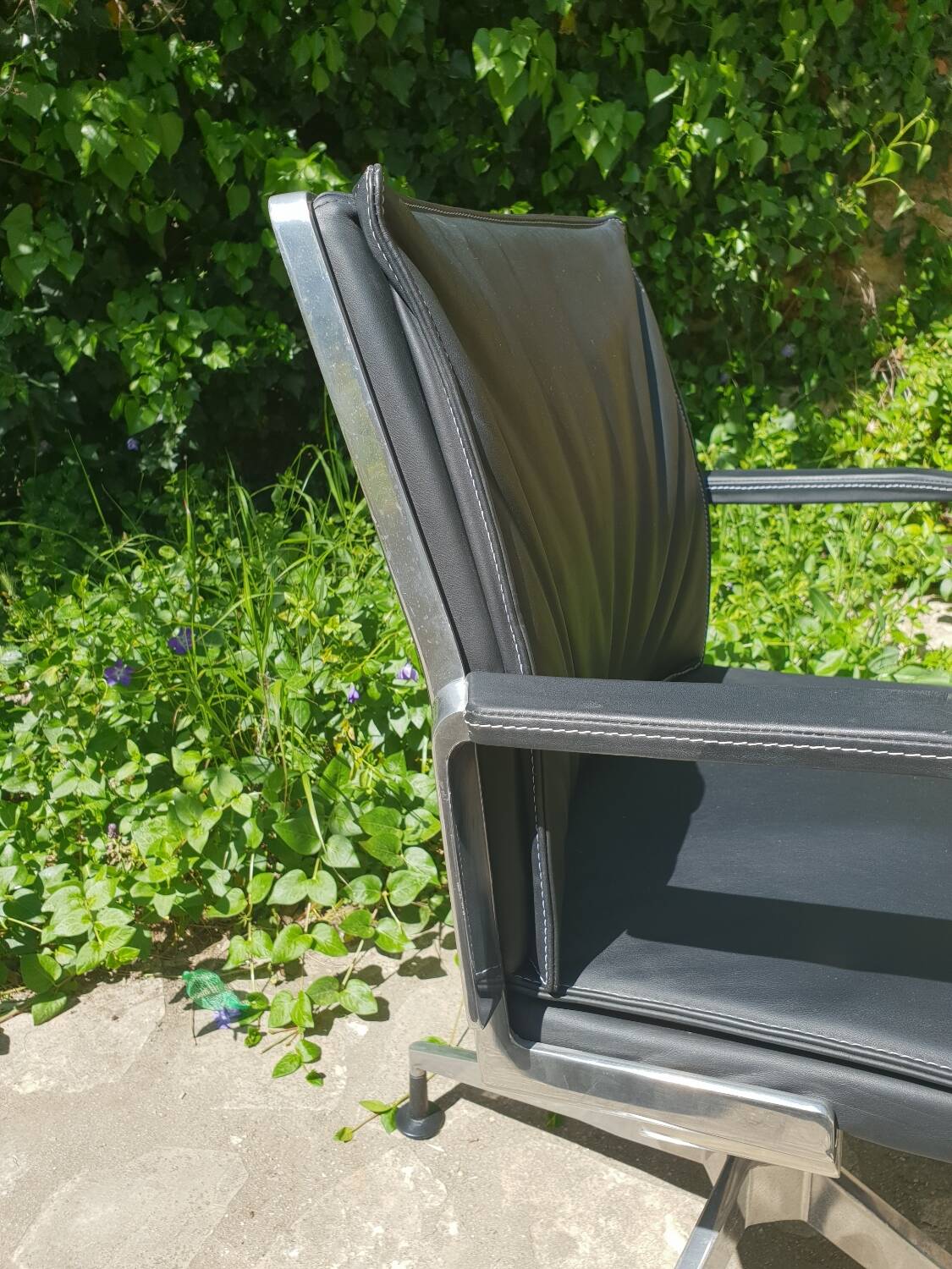 Fauteuil de bureau en cuir de Mario Ruiz