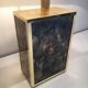 Lamp in gilded metal and stylized glass. In the style of Aldo Tura