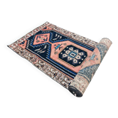 Tapis coureur anatolien vintage en laine 1950